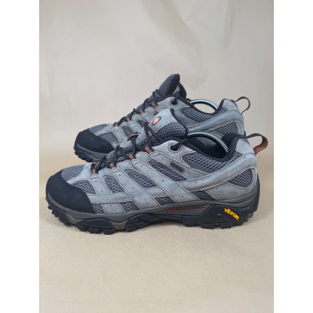 Merrell Moab 2 Waterproof Hiking Shoes Mens 12 Granite Grey Suede J06029